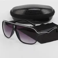 1 шт. Новые моды солнцезащитные очки для мужчин с PU Case Big Black Frame 62 мм объектива вождение мужские женские солнцезащитные очки на открытом воздухе очки