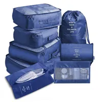 Aufbewahrungstaschen Paket Qualität Set Unterwäsche Reisekoffer Gepäck Koffer Kleidung Cube Decke Make-Up Pouch Tasche Tragbare Kosmetikorganisator