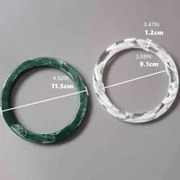 50LD 2pcs Ring Design Resin Purse Handle for Bag Handles Making Replacement DIY Craft