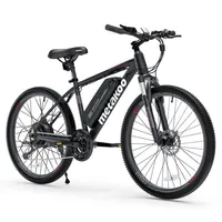 ABD Stok Metakoo CyberTrack 100 Dağ Elektrikli Bisiklet Siyah 26 inç Bafang 350 W Fırçasız Motor Shimano 21-Speed ​​Dişli SystemA38281Y