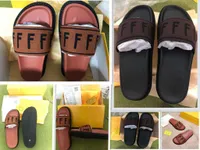 2021 classic sandals fashion slippers slide letter uppers flip flops striped beach casual shoes with box packing aaa889 Efx