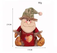 Noël Apple Sacs Boîte-cadeau de Noël-décoration et emballage Santa Claus Snowman Elk Reindeer Candy Boîtes à pommes GWE10698