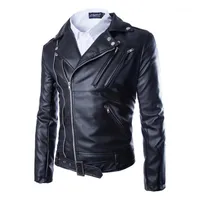 Chaquetas para hombres al por mayor- 2021 Lether Mens Coat Spring Otoño Masculinas Inverno PU Jacket Jaquetas de Couro Motorcycle Leather Plus1