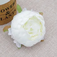Testa di peonia artificiale 9 cm di alta qualità Seta Camellia Rose Flower Heads Simulazione Fiori Decor per Home Wedding Fai da te Ghirlanda