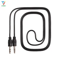 100 teile / los großhandel 3,5 mm pin bis 3,5 mm pin stero audio cable kopfhörer jack schwarz farbe 100% nagelneu