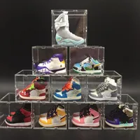 Mini 3D Stereo Sneaker Keychain Decoration Creative Car Key Chain Men Hanging Basketball Shoes Stereo Model Couple Gift
