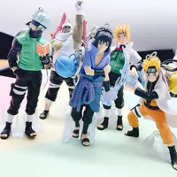 8 cm 5 stücke / satz Anime Naruto Figur Spielzeug Sasuke Kakashi Sakura Gaara Itachi Obito Madara Killer Biene Mini Modell Puppe Für Kinder L0226