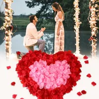 Dekoracyjne kwiaty Wieńce 200/500 sztuk Sztuczne Czerwone Różowe Płatki Różowe Jedwabne Fake Kwiat Dla Romantyczny Wedding Party Walentynki DIY Wieniec