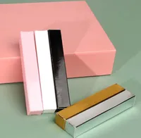 Lip gloss tube Paper box glaze hose pink packing carton Cosmetics eyeliner pencil mascara empty Package case small long thin boxes customized SN4467