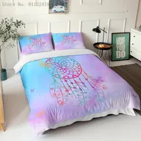 Bedding Sets Nordic Bohemian Style Set Colorful Wind Chime Duvet Cover Microfiber Single Queen Double Size Three-Piece Bedclothes
