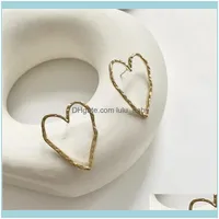 Stud Jewelrystud Fashion Heart Earrings Web Celebrity Street Snap Love Adorn Article1 Drop Delivery 2021 Jnh85