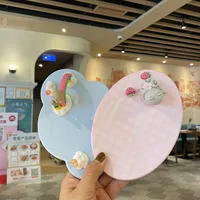 2021 Design Criativo Bonito Starbucks Coaster Silicone Sakura Bonito Urso Isolamento Anti-Skid Copo Copo Suporte