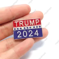 Trump 2024 Election Présidentielle Broche Fournitures Fournitures Patriotic Républicanes Usultes Badge Pin Metal Campagne
