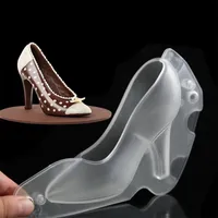 3D Schokoladenform High Heel Schuhe Swan Süßigkeiten Zucker Paste Formen Kuchen Dekorieren Werkzeuge für Haus Backen Zuckerhandwerk Hochzeitstorte 161 V2