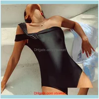 장비 수상 스포츠 outdoorsbrand 섹시 한 조각 수영복 여성 싱글 어깨 수영복 소녀 수영복 귀여운 바디 비치 착용 모노 키