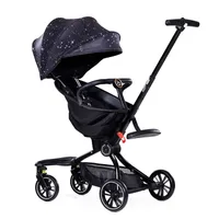 high quality Baby good V8 stroller can sit and lie down portable folding high landscape strollergift