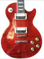 1959 Edición limitada 1200 Guns Slash Firma Guitarra eléctrica Rosso, también conocido como Corsa Racing Red Flame Maple Top, China Seymour Duncan Pickup, Tuilp Tuners
