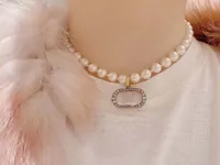 Anello della collana del braccialetto di fascino punk di alta qualità con il diamante e il guscio bianco per le donne regalo dei monili di nozze ha la scatola PS3268
