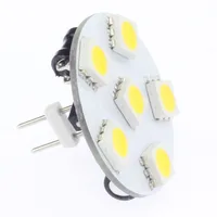 G4 LED Bulbs Lamp 6LED 5050SMD Back Rear Pin Light Bulb AC DC 12V 24V Replacement for JC Halogen Bulbs of Vehicle Interior Accent Lights