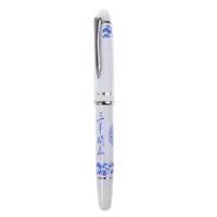 Füllfederbügel Stifte 2021 1 stücke Keramik Schwarzweiss-Porzellan Chinesische Malerei Medium Nib Stift