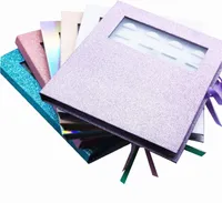 Yanlış Kirpikler 16 Çift Kirpik Depolama Kitap Organizatör Makyaj Ekranı Glitter Kağıt Örnek Kataloğu Seyahat Bölmesi Hediye Taşınabilir Packagen