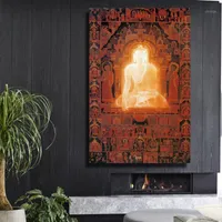 Paintings Buddha Enlightenment Canvas Oil Painting Hd Print Religious Wall Art Pictures For Living Room Bedroom Decoration Poster No Frame