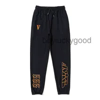 Brand shorts pants High quality high street vlones style black casual tide brand big V sports guard LEGGINGS md