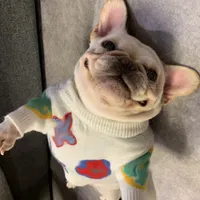 Jacquard Animais de Estimação Camisola De Cão De Alta Qualidade Pet Knit Suéters Teddy Bulldog Chihuahua Cães Camisolas