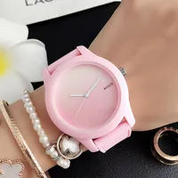 Brand Quartz Wrist watches for Women Men Unisex with Crocodile Style Dial Silicone Strap Watch LA11