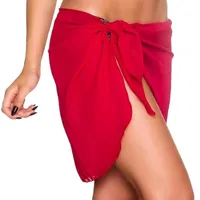 Röcke Yrerety Womens Chiffon Beach Packung Hüfte Cover Up Sarong Multi Wear Swimsuit Wrap Lässige Mode Sommer Tops Damen unten