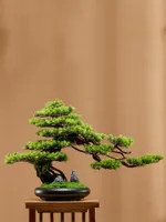 장식 꽃 화환 중국어 스타일 시뮬레이션 식물 죽은 나무 분재 인공 책상 장식 게스트 인사말 소나무 가정용 액세서리