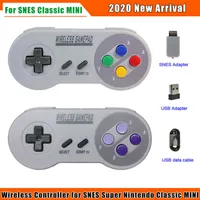 2020 Wireless Gamepads 2.4GHz Joypad Joystick Controller für SNES Super Nintendo Klassische Mini-Konsole Remote-Zubehör H1126