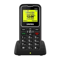 VKWorld V171 1.77 "Ekran SOS 2G Mobil Özellik Telefon Büyük Düğme Kablosuz Cep Telefonu FM Loud Hoparlör 10 Gün Bekleme Şarj Dock