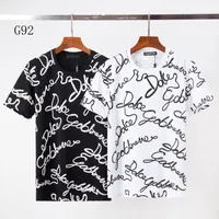 DSQ PHANTOM TURTLE Mens Designer T shirt Italian Milan Fashion Print T-shirt Summer Black White T-shirt Hip Hop Streetwear 100% Cotton Tops Plus size 0609