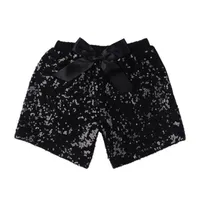 2021 Baby Girls Sequins Shorts Pants Casual Pants Fashion Infant Glitter Bling Dance Boutique Bow Princess Shorts Kids Clothes