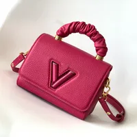 Женское крестовое кузов на плечо сумочка дизайнерская ручка для волос кольцо Crossbody 58688 Twists класть бренд Блокировка