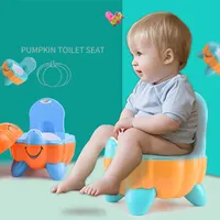 DHL 3Colors Cute Pumpkin Style Designer Toilet Seat for Children with High Quality Children's Toilet Training Device