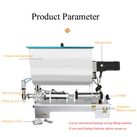 Pneumatic Paste Mixing Filling Machine Stainless Steel Large Capacity For Tomato Sauce Peanut Butter Honey