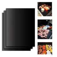 Tools & Accessories 3Pcs Non-stick BBQ Grill Mat 40*33cm Baking Cooking Grilling Sheet Heat Resistance Easily Cleaned Kitchen For Party