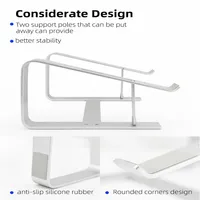 US stock Laptop Stand Computer Stand pads Aluminium Riser Ergonomic Holder Compatible for MacBook Air Pro Dell XPS More 10-17 Inch324i