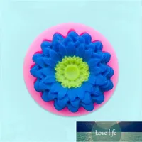 NUEVO 3D crisantemo de jabón molde de flores Molde de silicona Molde de vela de girasol herramienta de decoración de la torta