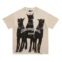 22SS propriétaires Club chien t-shirt High Street Tee printemps été mode Skateboard hommes femmes t-shirt