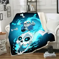 CLOOCL New Game Undertale Sans 3D Print Street Style Air Conditioning Blanket Teens Bedding Throw Blankets Plush Quilt