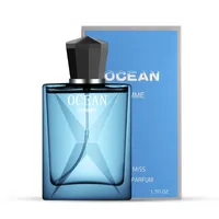 Storage Bottles Jars Pure Men's Fragrance 50ML طازجة ودائمة Eau de Toilette Ocean