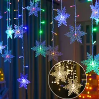 Strips LED String Lights Curtain Window Light PC Material 4M96 Christmas Outdoor Waterproof For Garden Transparent Flashing