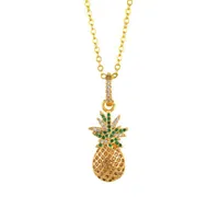 Anhänger Halsketten Kreative Mode Wassermelone Ananas Halskette Einfache Design Vergoldet Vergoldet Schmuck Geschenk Persönlichkeit klein frisch