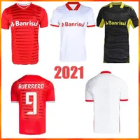 21/22 Sport Club Internacional Soccer Jersey 2021 2022 قميص أحمر منزلي حارس مرمى أبيض أسود قيريرو لوبيز N. باتريك بورتكر داليساندرو كرة القدم