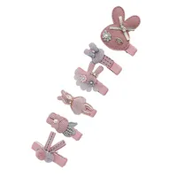 Słodka dziewczyna Księżniczka Cute Cartoon Animal Flower Bow Duckbill Clip Dla Dzieci Moda Hairpins Akcesoria do włosów