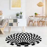 Teppiche Runde Teppich Türmatte Fantasie Boden Rutschfeste Kleine Schlafzimmer Decor Sehender Teppich für Haushaltszubehör