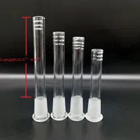 Water Pipe Hookahs Glass Downstem For Bong Beaker Smoke Accessories 14mm 18mm Male Female Joint 2.5inch To 6.5inch With 6 Cuts Down Stem Reducer Adapter Pipes